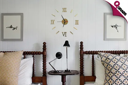 For QR29 Control Time with DIY 3D Wall Clocks - Choose from Different Styles & Colors! (QR130 Value)